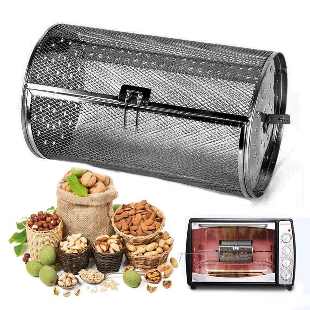 New Stainless Steel Grill Oven Roaster Tumble Peanut Beans Basket For Roasting Baking Nuts Coffee Beans BBQ Rotisserie Drum
New Stainless Steel Grill Oven Roaster Tumble Peanut Beans Basket For Roasting Baking Nuts Coffee Beans BBQ Rotisserie Drum