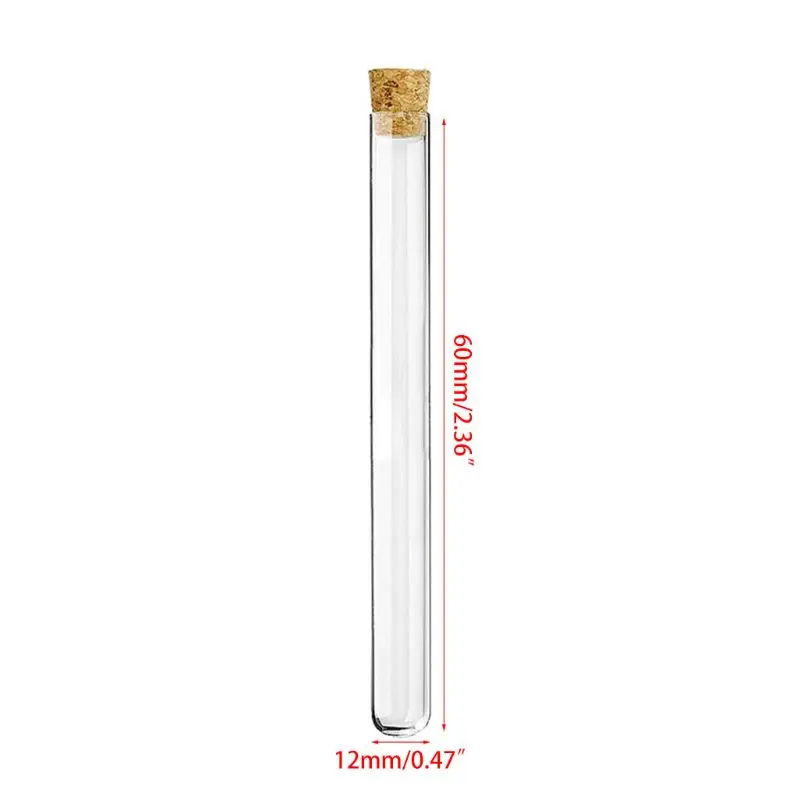 50PCS 3ml Transparent Plastic Test Tubes With Corks Stoppers Laboratory School Educational Suppy 12x60mm
50PCS 3ml Transparent Plastic Test Tubes With Corks Stoppers Laboratory School Educational Suppy 12x60mm
