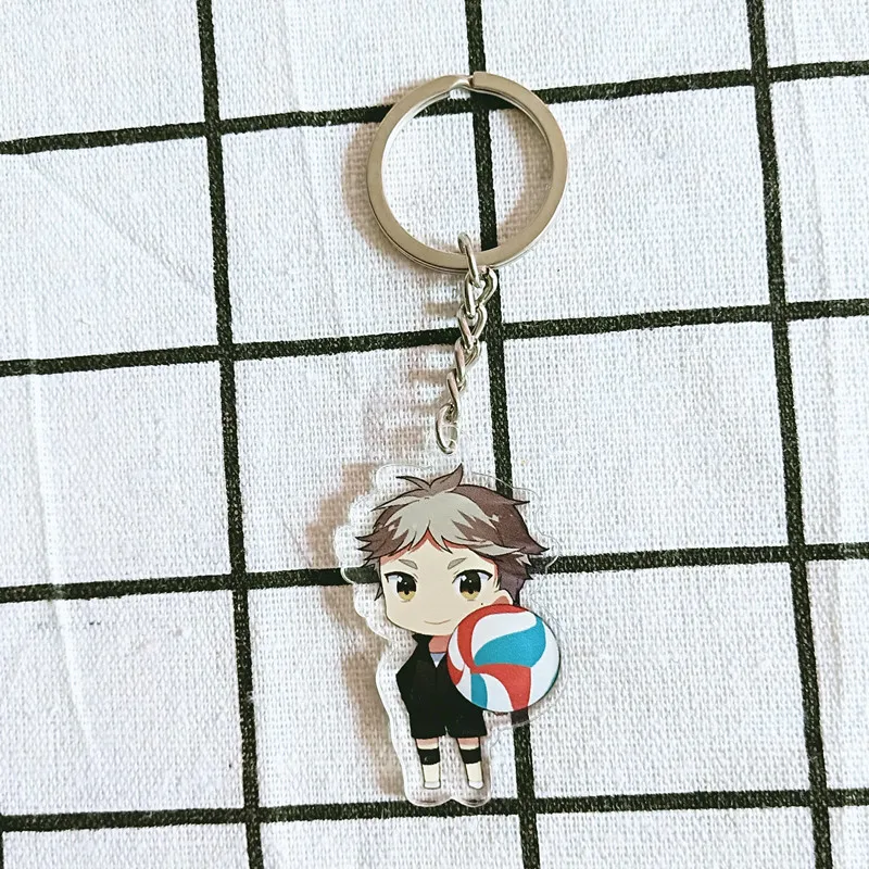 Haikyuu! Kageyama Kozume Kenma Kuroo аниме акриловая фигурка подвеска брелок украшение
