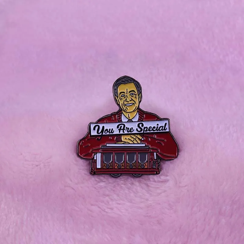 Mr. Rogers You Are Special Brooch Words of Wisdom from Ameria's Most Belove Neighbour Jewelry 
Mr. Rogers You Are Special Brooch Words of Wisdom from Ameria's Most Belove Neighbour Jewelry