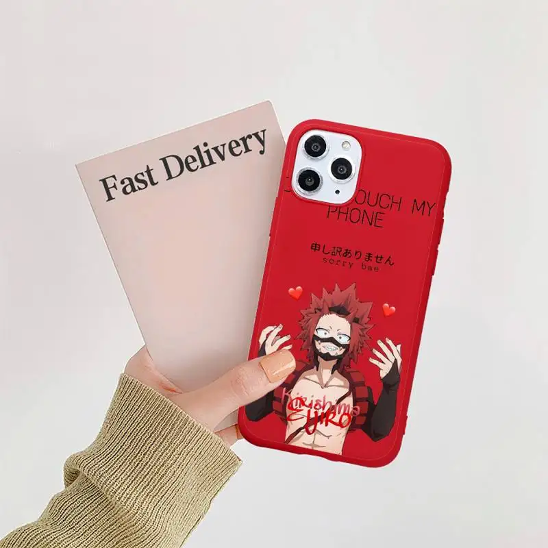 kirishima My Hero Academia Anime luxury Phone Case coque Candy Color for iPhone 11 12 mini pro XS MAX 8 7 6 6S Plus X SE 2020 XR
kirishima My Hero Academia Anime luxury Phone Case coque Candy Color for iPhone 11 12 mini pro XS MAX 8 7 6 6S Plus X SE 2020 XR