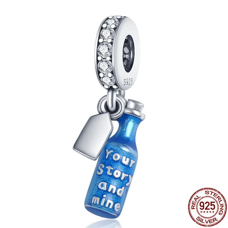 Лидер продаж, подвеска в виде голубой бутылки для дрифта из стерлингового серебра 925 пробы, подходящая для оригинального браслета Pandora, женс...
Лидер продаж, подвеска в виде голубой бутылки для дрифта из стерлингового серебра 925 пробы, подходящая для оригинального браслета Pandora, женс...