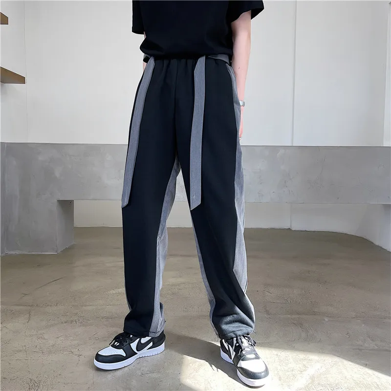 Net red ins trend color matching design minority sports casual pants thin suit color contrast trend pants men 
Net red ins trend color matching design minority sports casual pants thin suit color contrast trend pants men