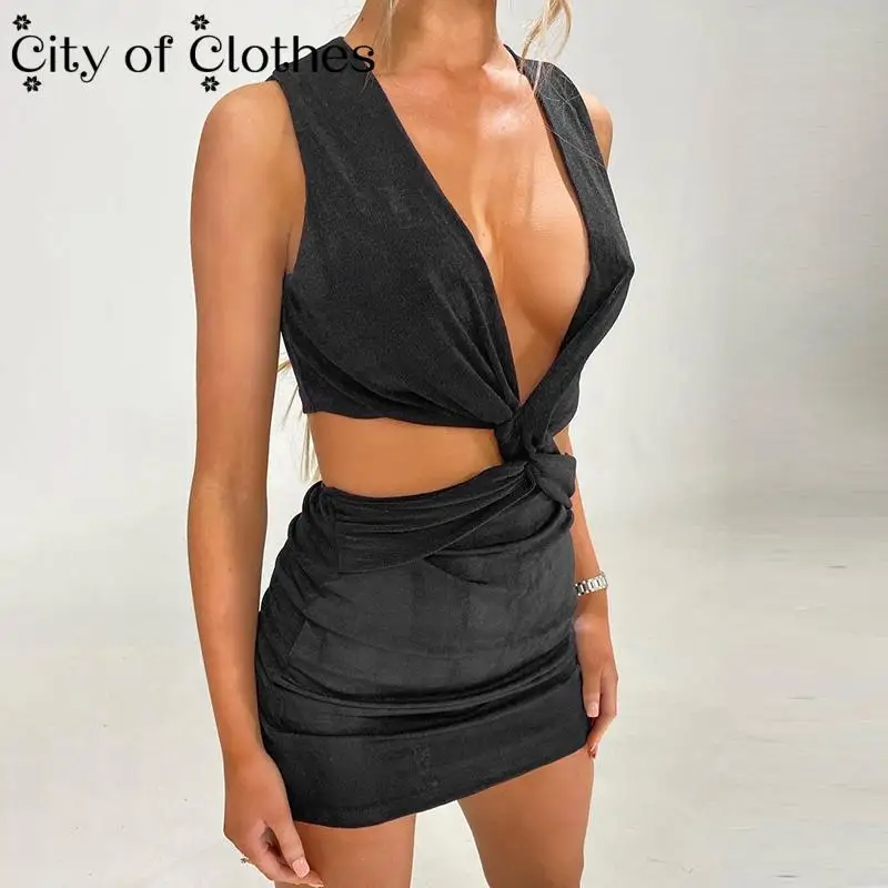Knitted Deep V-Neck Waist Cross Hollow Out Dress Women Sleeveless Tank Sexy Club Party Wear Summer Casual Solid Mini Dresses2021 
Knitted Deep V-Neck Waist Cross Hollow Out Dress Women Sleeveless Tank Sexy Club Party Wear Summer Casual Solid Mini Dresses2021