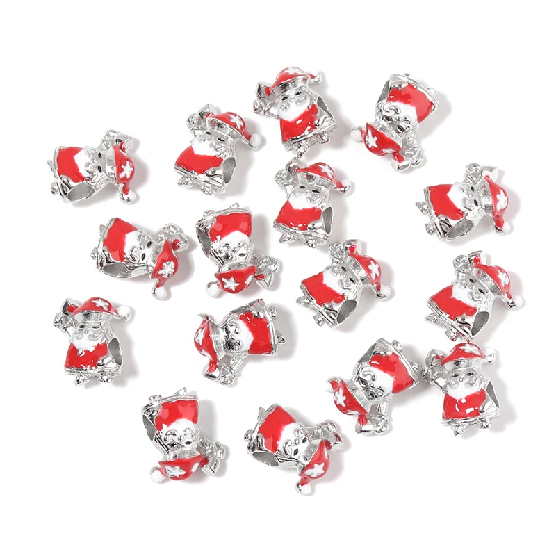 Beadtales 5pcs/lot Alloy Drip Oil Red Christmas Old Man large Hole Beads Pendant For Jewelry Needlework Necklace Bracelet DIY
Beadtales 5pcs/lot Alloy Drip Oil Red Christmas Old Man large Hole Beads Pendant For Jewelry Needlework Necklace Bracelet DIY