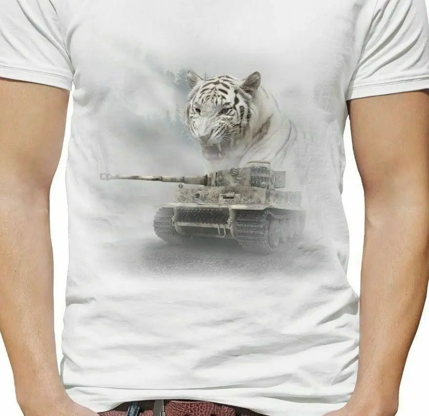 

Мужская футболка с коротким рукавом Tiger Tank, немецкая футболка Panzer Tiger I WW2