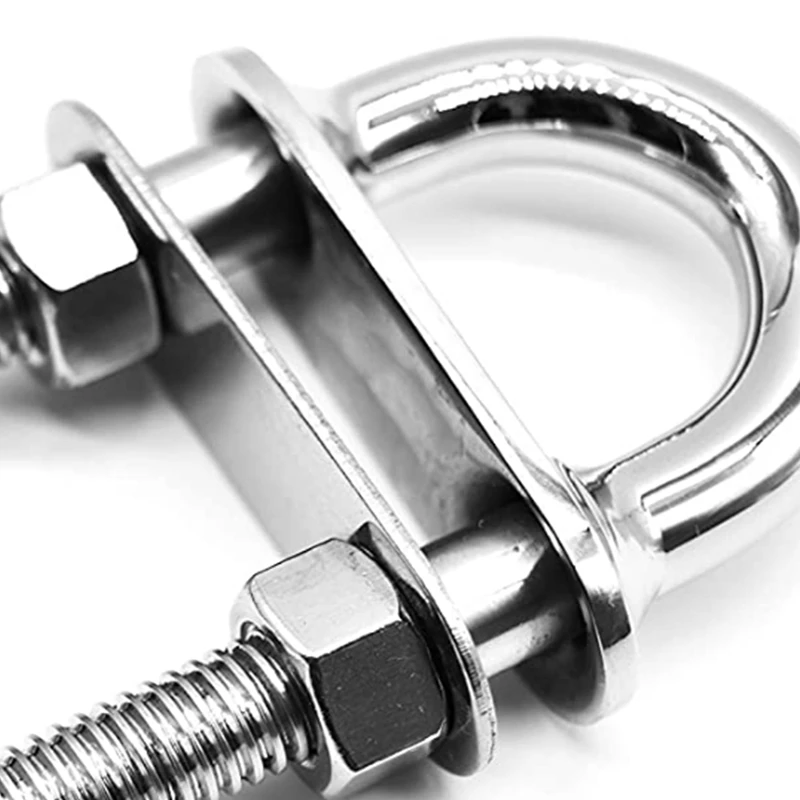 NEW-Marine Grade Stainless Steel 304 Bow Eye U-Bolt for Marine Boat Yacht Accessory Hardware