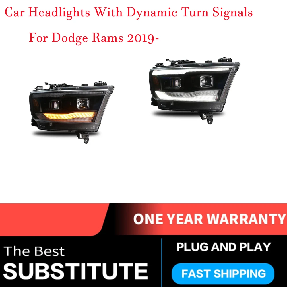 Car Headlight Assembly Dynamic Turn Signal Projector Head Lamp Dynamic Indicator For Dodge Ram 2019-Up
Car Headlight Assembly Dynamic Turn Signal Projector Head Lamp Dynamic Indicator For Dodge Ram 2019-Up