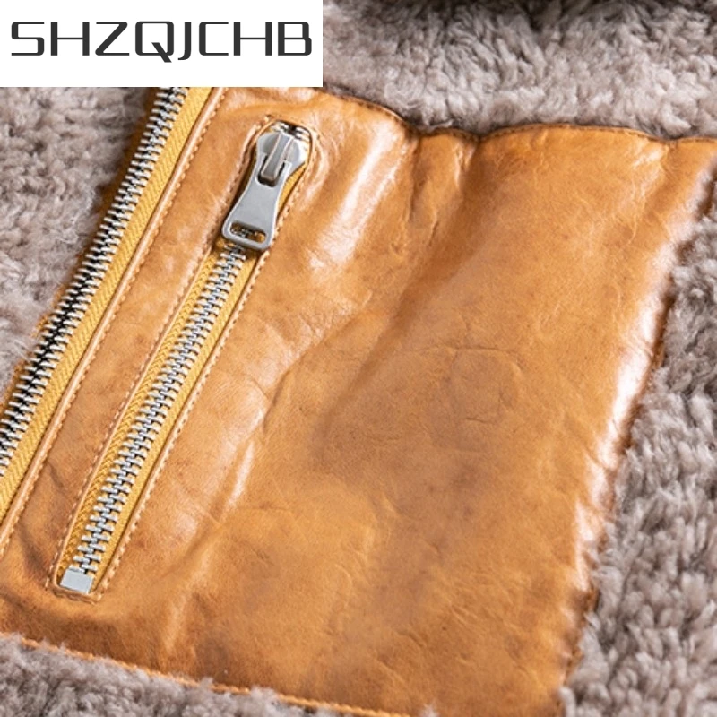 JCHB 2021 Winter Casual Mens Cashmere Coat Fashion Patchwork Real Leather Wool Jacket Lapel Long Sleeve Real Fur Motorcycle Bike 
JCHB 2021 Winter Casual Mens Cashmere Coat Fashion Patchwork Real Leather Wool Jacket Lapel Long Sleeve Real Fur Motorcycle Bike