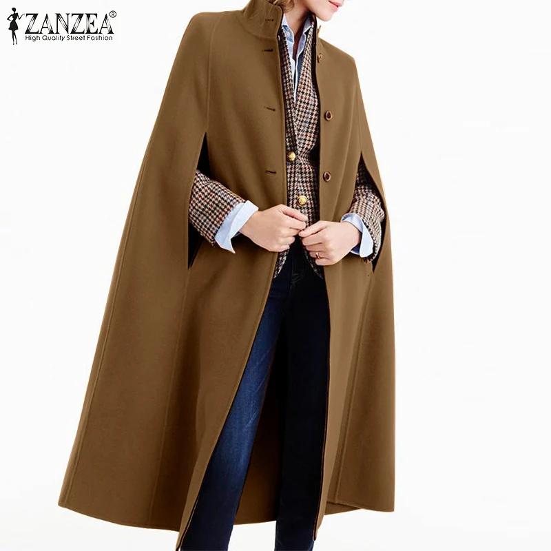 ZANZEA Women Wool Coats Jackets 2021 Spring Autumn Knee Length A-line Outwears Fashion Casual Solid Loose Oversized Streetwears
ZANZEA Women Wool Coats Jackets 2021 Spring Autumn Knee Length A-line Outwears Fashion Casual Solid Loose Oversized Streetwears