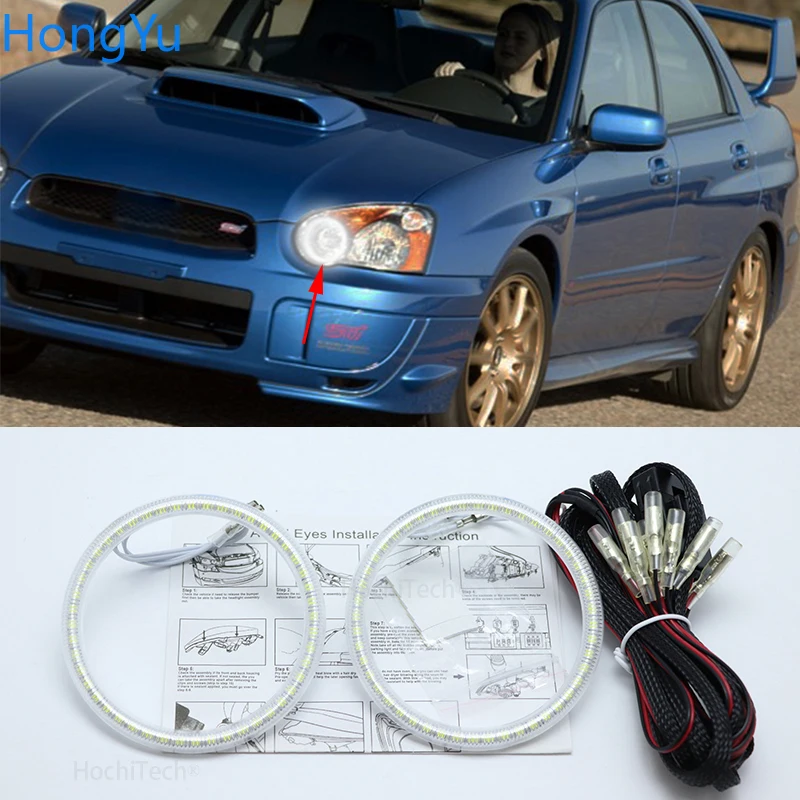 Для Subaru Impreza 2002 2003 2004 2005 супер яркий белый цвет 3528 SMD комплект светодиодов глаза
