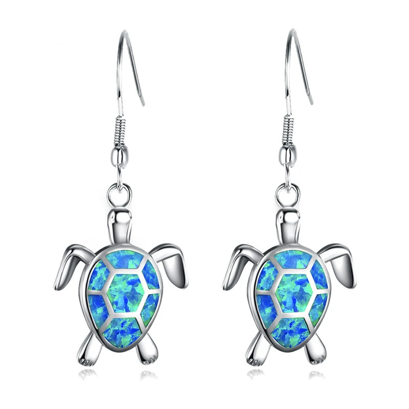 Boho Cute Sea Turtle Animal Drop Earrings for Women Blue Fire Opal Pendientes Dangle Earrings Wedding Engagement Party Jewelry
Boho Cute Sea Turtle Animal Drop Earrings for Women Blue Fire Opal Pendientes Dangle Earrings Wedding Engagement Party Jewelry