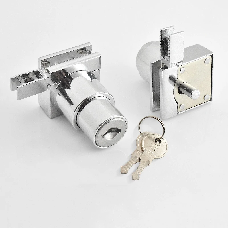 

Brand New 8PCS Zinc Alloy Glass Cabinet Locks Shopping Mall Jewelry Display Cabinet Door Locks Keys Alike/Keys Different