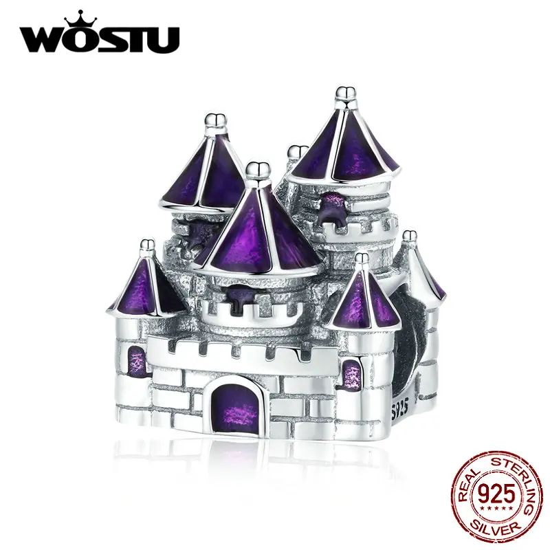 WOSTU 925 Sterling Silver Fairytale Castle Beads Purple Charms Fit Original Bracelet Pendant For Women S925 Jewelry Gift DAC122
WOSTU 925 Sterling Silver Fairytale Castle Beads Purple Charms Fit Original Bracelet Pendant For Women S925 Jewelry Gift DAC122