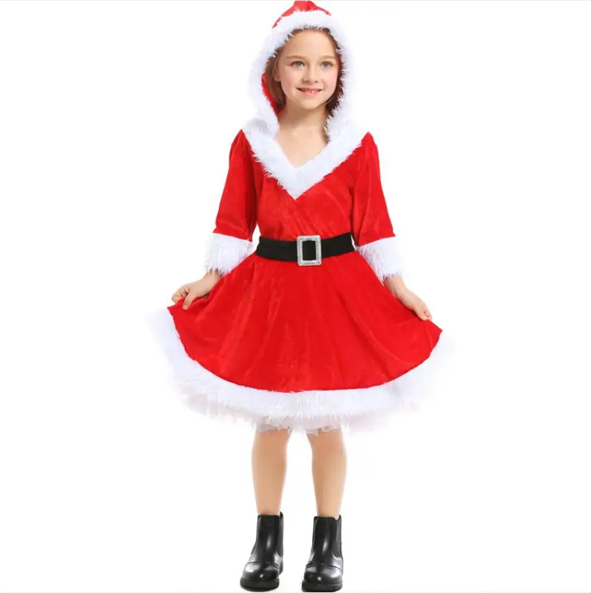 Christmas Santa Claus Father Christmas Suit Costume Suit Kids NewYear Children's Clothing Hooded Dress + Belt
Christmas Santa Claus Father Christmas Suit Costume Suit Kids NewYear Children's Clothing Hooded Dress + Belt