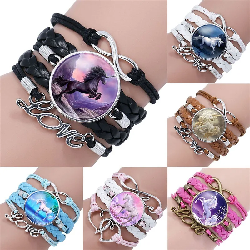 Cute Unicorn Braided Kids Bracelet for Girls Friendship Bracelets Jewelry Multi-layer Charm Bracelet Fashion Jewelry Gifts
Cute Unicorn Braided Kids Bracelet for Girls Friendship Bracelets Jewelry Multi-layer Charm Bracelet Fashion Jewelry Gifts