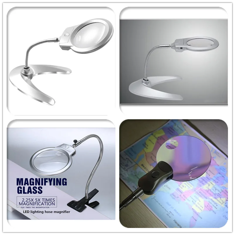 New lighted magnifier clip-on desktop LED desk lamp reading diamond painting tool jewelry magnifying glass metal hose magnifying
New lighted magnifier clip-on desktop LED desk lamp reading diamond painting tool jewelry magnifying glass metal hose magnifying