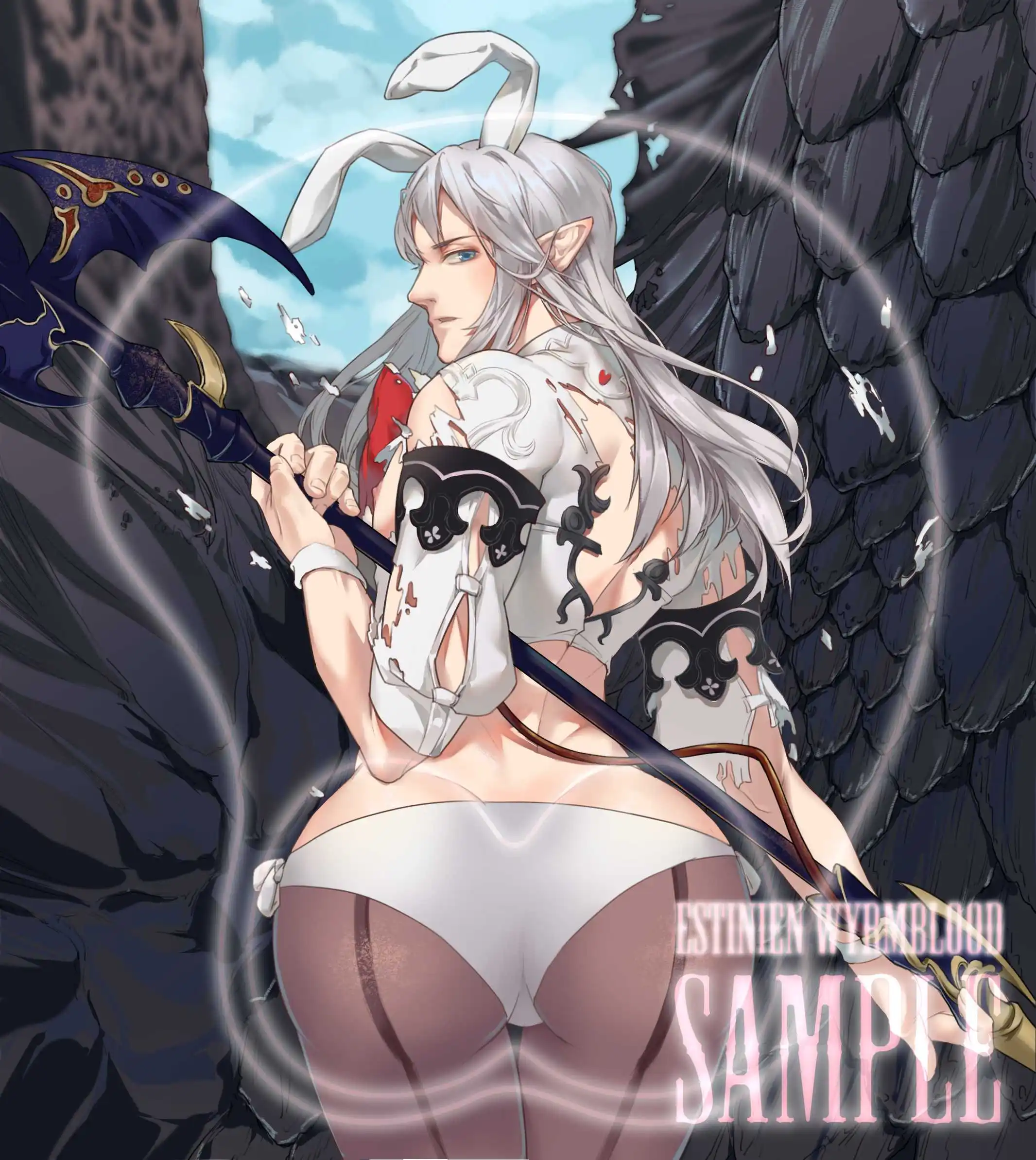 Finall Fantasy XIV FF14 Estinien Zenos Bunny коврик для мыши девочек 3 косплей мягкая плюшевая кукла