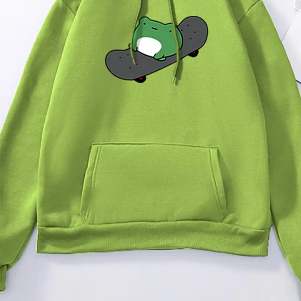 Skateboard Frog Pattern Pockets Pullover Hoodie Autumn Winter Long Sleeve Hooded Women Sweatshirt Streetwear
Skateboard Frog Pattern Pockets Pullover Hoodie Autumn Winter Long Sleeve Hooded Women Sweatshirt Streetwear