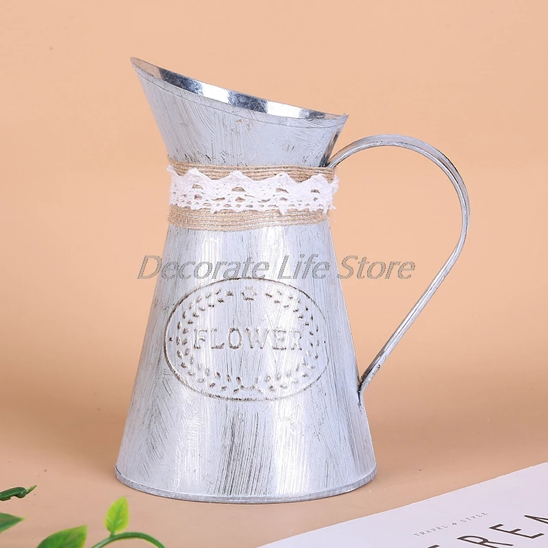 Vintage Tin Bucket Fashionable Iron Flower Vase Retro Metal Jugs For Home Office
Vintage Tin Bucket Fashionable Iron Flower Vase Retro Metal Jugs For Home Office