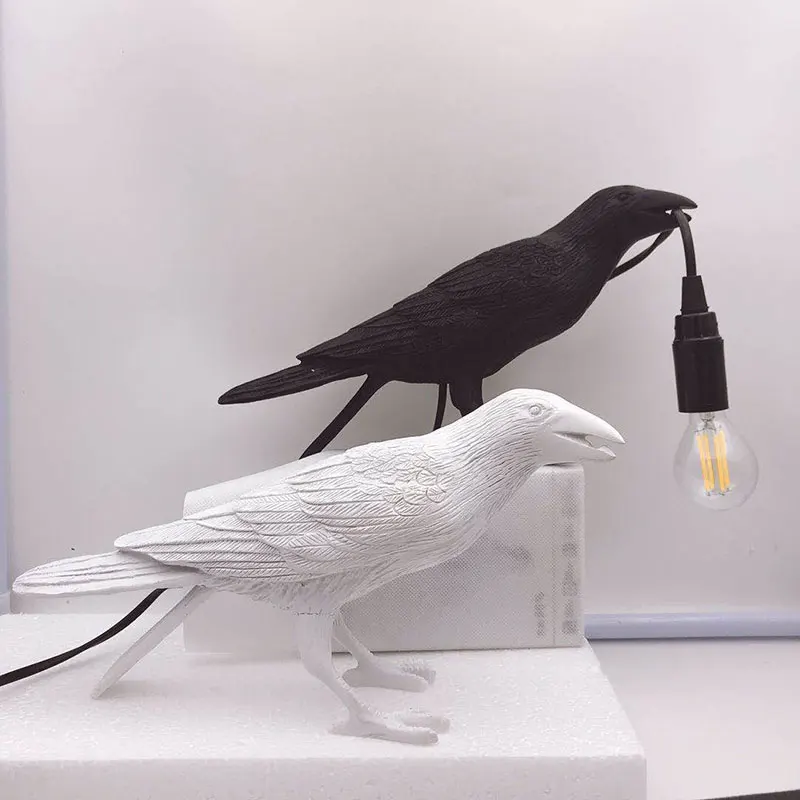 Resin Crow Bird Lamp Table Light Home Sconce Nightlight Porch Bedroom Desk Decor Simple Home Art Decorations
Resin Crow Bird Lamp Table Light Home Sconce Nightlight Porch Bedroom Desk Decor Simple Home Art Decorations