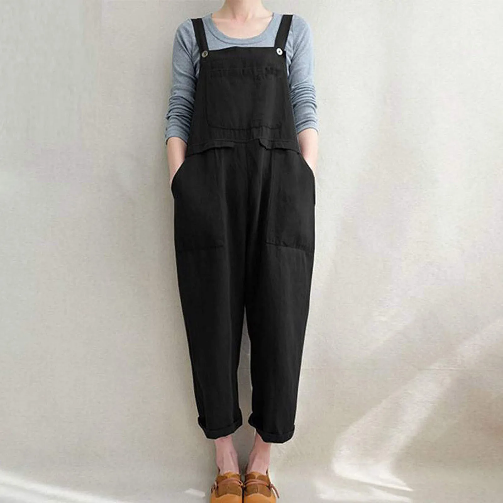 Rompers Womens Jumpsuit One Piece Ladies Women Casual Solid Pocket Romper Long Playsuit Strap Button Jumpsuits Ropa Mujer
Rompers Womens Jumpsuit One Piece Ladies Women Casual Solid Pocket Romper Long Playsuit Strap Button Jumpsuits Ropa Mujer