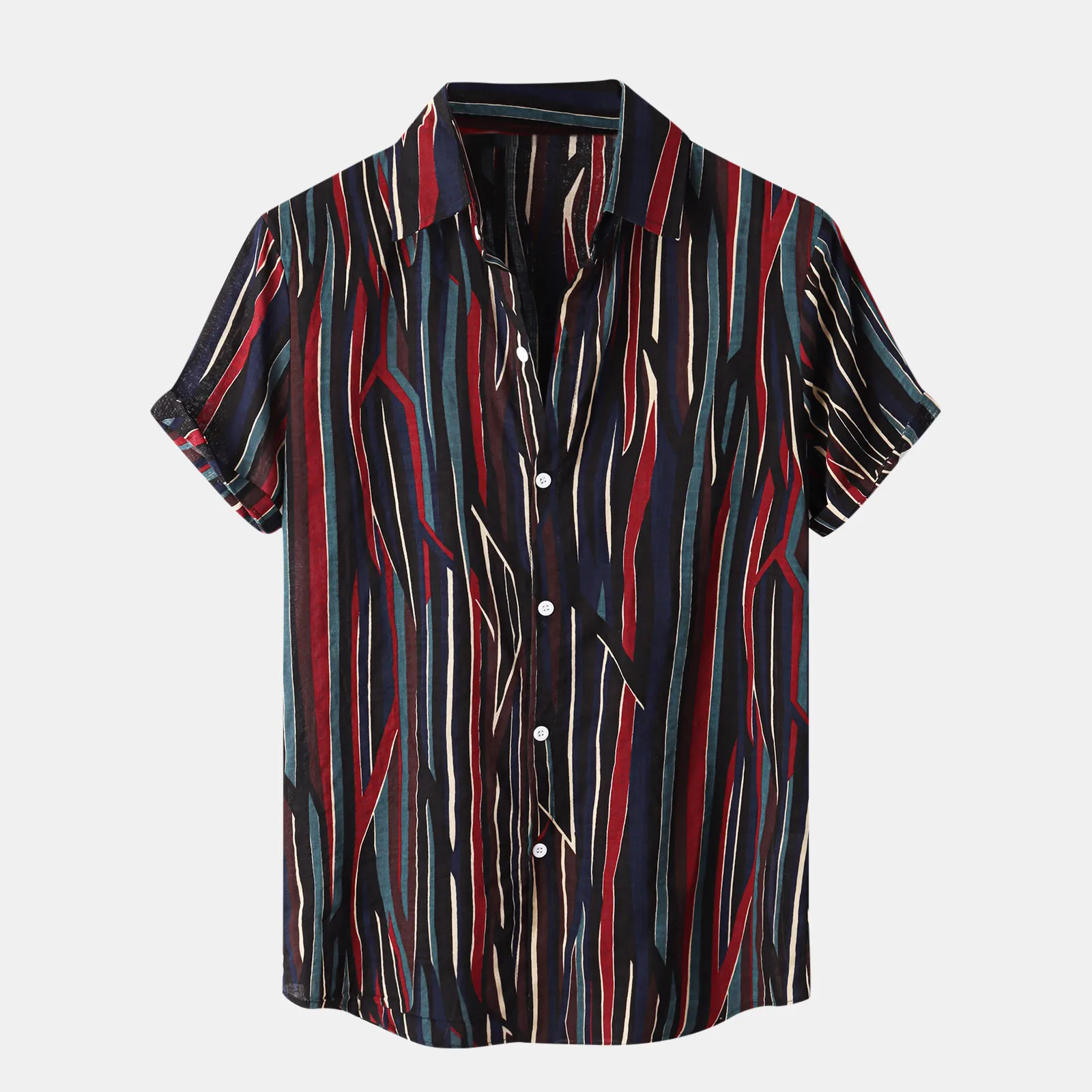 Men Striped Shirt Casual Lapel Neck Short Sleeve Button Brand Daily Shirt Loose Streetwear Vacation Male Top Blouse Chemise 2021
Men Striped Shirt Casual Lapel Neck Short Sleeve Button Brand Daily Shirt Loose Streetwear Vacation Male Top Blouse Chemise 2021
