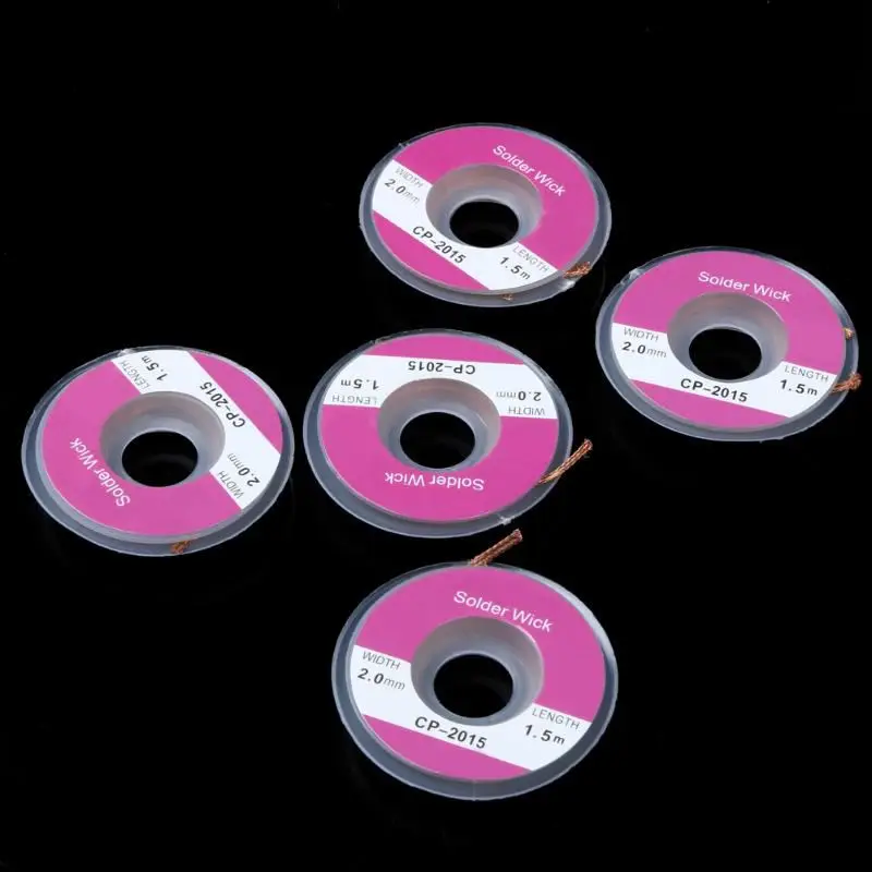1.5m 2.0mm Desoldering Wires Braid Welding Solder Remover Wick Wire Lead Cord Flux BGA Repair Tools
1.5m 2.0mm Desoldering Wires Braid Welding Solder Remover Wick Wire Lead Cord Flux BGA Repair Tools