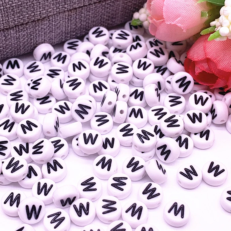 100pcs/lot 7x4mm A-Z White Round Alphabet/ Letter Acrylic Loose Spacer Beads for Jewelry Making DIY Bracelet Accessories
100pcs/lot 7x4mm A-Z White Round Alphabet/ Letter Acrylic Loose Spacer Beads for Jewelry Making DIY Bracelet Accessories