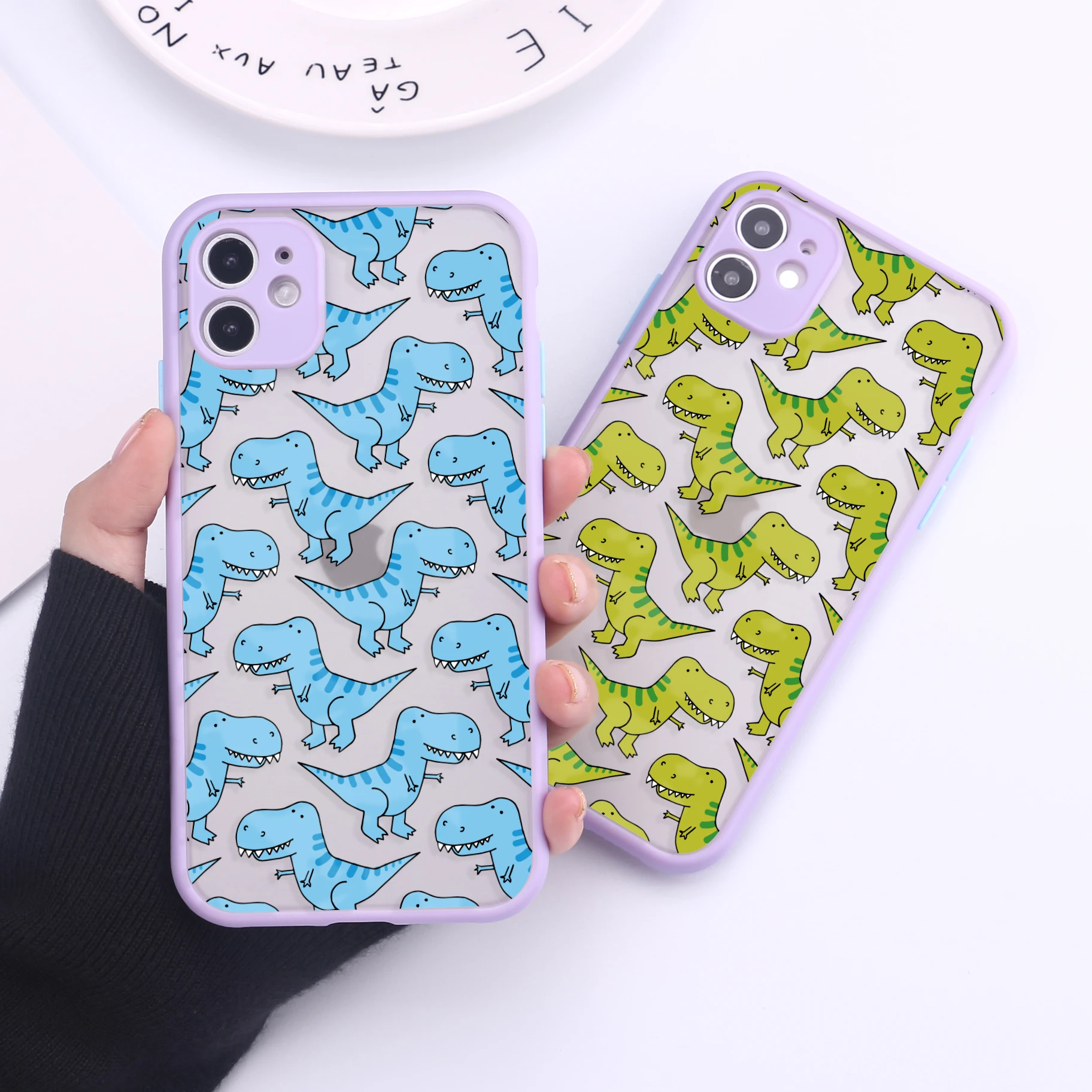 Cute Dinosaur Baby Camera Protection Bumper Phone Cases For iPhone 11 Pro Max XR XS Max X 8 7Plus Matte Shockproof Back Cover 
Cute Dinosaur Baby Camera Protection Bumper Phone Cases For iPhone 11 Pro Max XR XS Max X 8 7Plus Matte Shockproof Back Cover