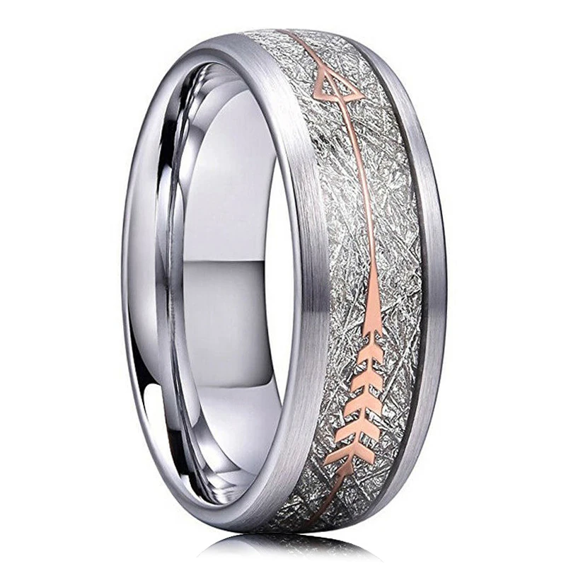 48 Style Men 8mm Stainless Steel Rings Black Brushed Koa Wood & Abalone Shell Inlay Meteorite Arrow Wedding Band Men's Jewelry
48 Style Men 8mm Stainless Steel Rings Black Brushed Koa Wood & Abalone Shell Inlay Meteorite Arrow Wedding Band Men's Jewelry