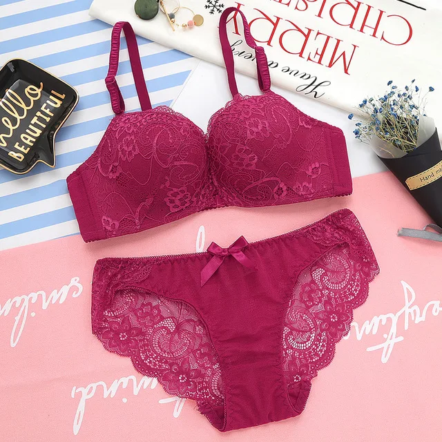 Front Buckle Bra Set lace No Steel Ring Beauty Back Gather New Girl Underwear Women
Front Buckle Bra Set lace No Steel Ring Beauty Back Gather New Girl Underwear Women
