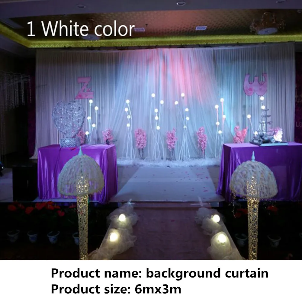Ramadan decorations 3*6m (10ft*20ft) ice silk Wedding Curtain Backdrops with white draps for wedding baby shower party decor
Ramadan decorations 3*6m (10ft*20ft) ice silk Wedding Curtain Backdrops with white draps for wedding baby shower party decor