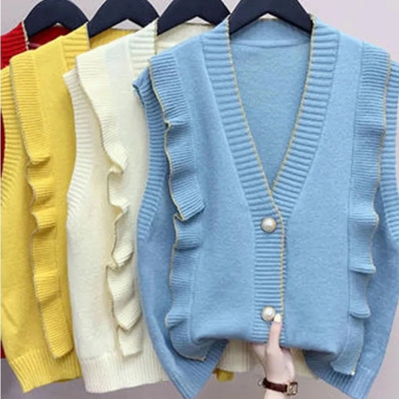 women sleeveless knitted loose vest women cotton casual pink color sweater over waistcoat P3 577
women sleeveless knitted loose vest women cotton casual pink color sweater over waistcoat P3 577