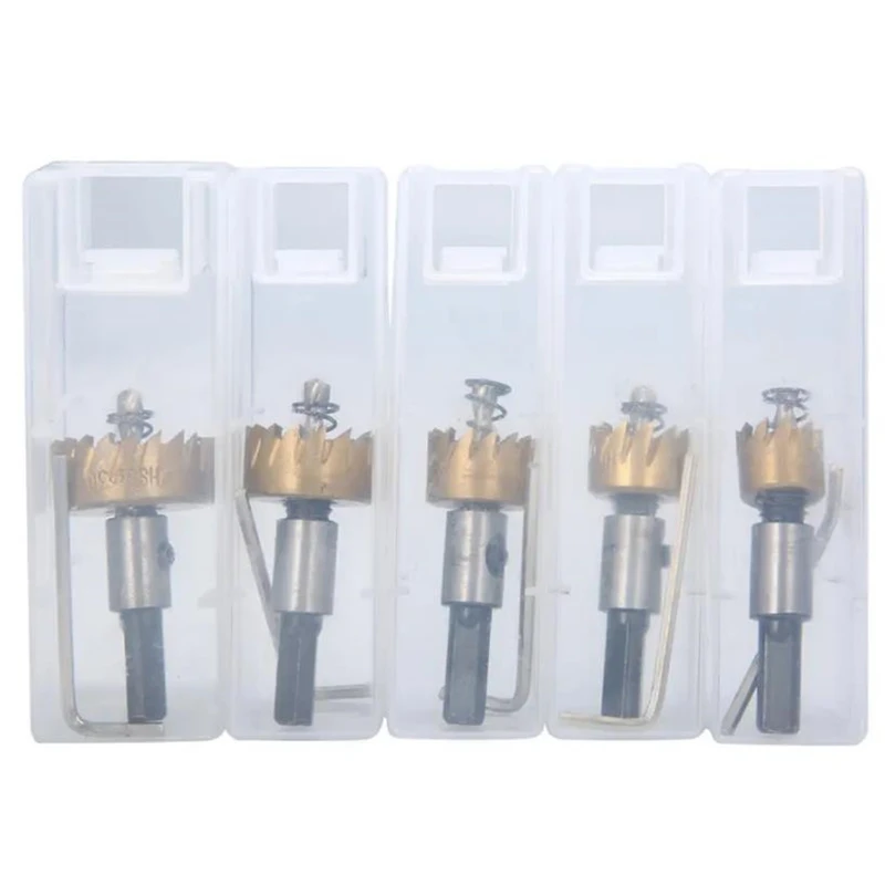 HSS 6542 Titanium Coated Hole Sawtooth Hole Saw Cutter Drill Bit 16/18.5/20/25/30mm For Metal And Steel Plate Cutting
HSS 6542 Titanium Coated Hole Sawtooth Hole Saw Cutter Drill Bit 16/18.5/20/25/30mm For Metal And Steel Plate Cutting