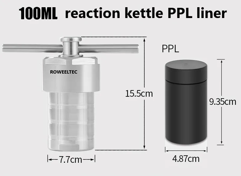 100ml PPL Lined 3Mpa Hydrothermal Synthesis Autoclave Reactor High Pressure Digestion Tank, ISO & CE Lab Supplies H#
100ml PPL Lined 3Mpa Hydrothermal Synthesis Autoclave Reactor High Pressure Digestion Tank, ISO & CE Lab Supplies H#