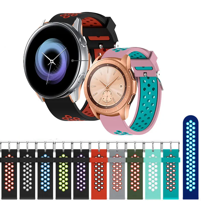 Ремешок силиконовый для Samsung Galaxy Watch 46 мм 42 мм, спортивный браслет для Samsung Huawei Watch GT Huami Amazfit, 22 мм 20 мм
Ремешок силиконовый для Samsung Galaxy Watch 46 мм 42 мм, спортивный браслет для Samsung Huawei Watch GT Huami Amazfit, 22 мм 20 мм