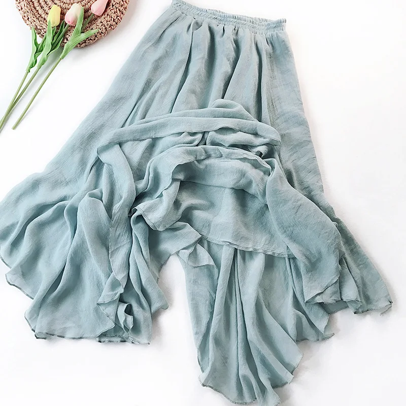 women's summer cotton hemp literature and art skirt Linen A-line irregular swing medium length skirt
women's summer cotton hemp literature and art skirt Linen A-line irregular swing medium length skirt