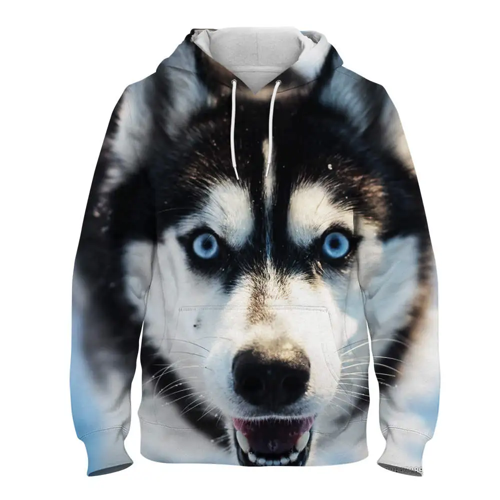 Harajuku Streetwear Animal Hooded Pullover Print Husky Pattern Sweater Long Sleeve Casual Hoodie Spring And Autumn Warm Clothes
Harajuku Streetwear Animal Hooded Pullover Print Husky Pattern Sweater Long Sleeve Casual Hoodie Spring And Autumn Warm Clothes