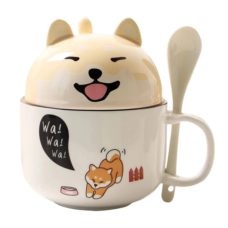Kawaii Shiba Inu Mug New 350ml Cute Cartoon Ceramics Mug With Lid and Spoon Coffee Milk Tea Mugs Breakfast Cups Drinkware Gifts
Kawaii Shiba Inu Mug New 350ml Cute Cartoon Ceramics Mug With Lid and Spoon Coffee Milk Tea Mugs Breakfast Cups Drinkware Gifts