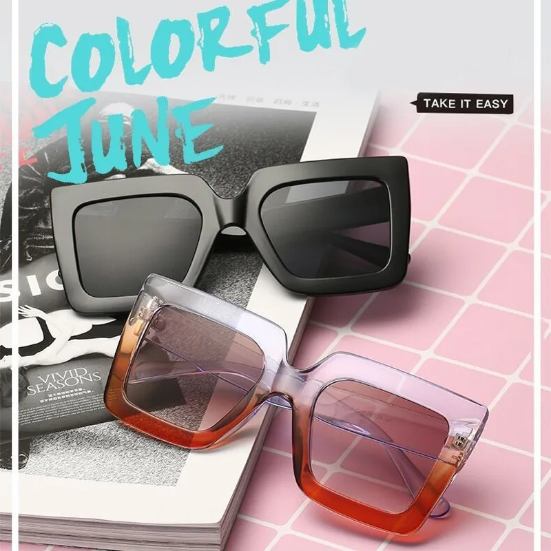 Vintage Oversized Square Sunglasses Women Brand Designer Luxury Retro Black Frame Sun Glasses Female UV400 Shades
Vintage Oversized Square Sunglasses Women Brand Designer Luxury Retro Black Frame Sun Glasses Female UV400 Shades
