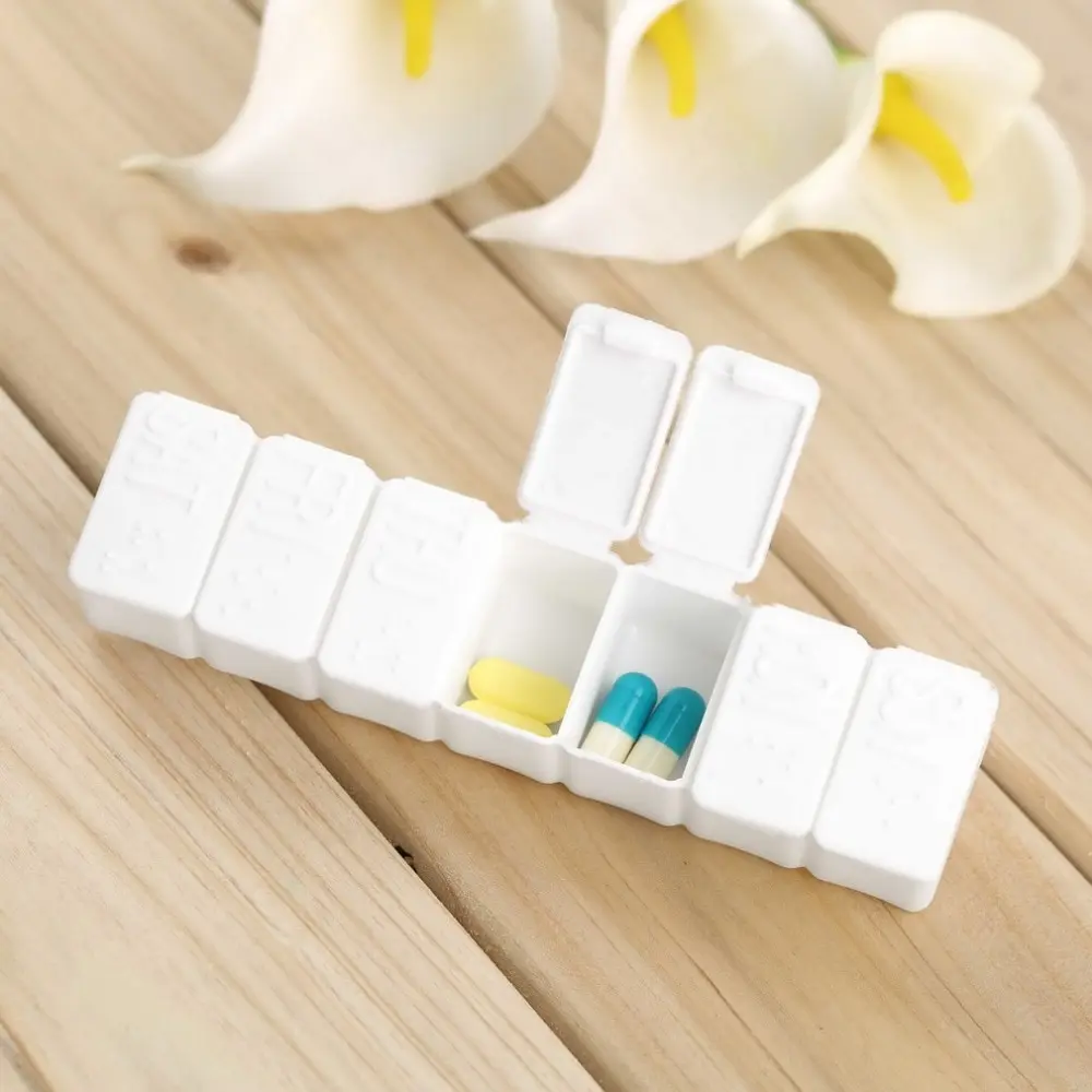 7 days One Week Small Medicine Pill Case Pill Drug Box Mini Pillbox Container Non-removable Plastic Holder
7 days One Week Small Medicine Pill Case Pill Drug Box Mini Pillbox Container Non-removable Plastic Holder