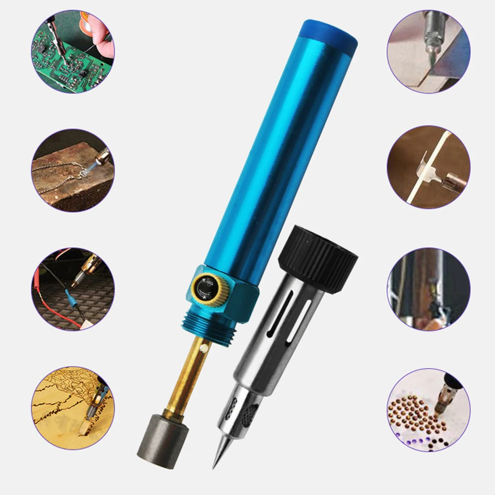 1300°c Butane Gas Soldering Iron Multi-purpose Cordless Durable Welding Pen Burner Blow Butane Torch Soldering Butane Tip Tool
1300°c Butane Gas Soldering Iron Multi-purpose Cordless Durable Welding Pen Burner Blow Butane Torch Soldering Butane Tip Tool
