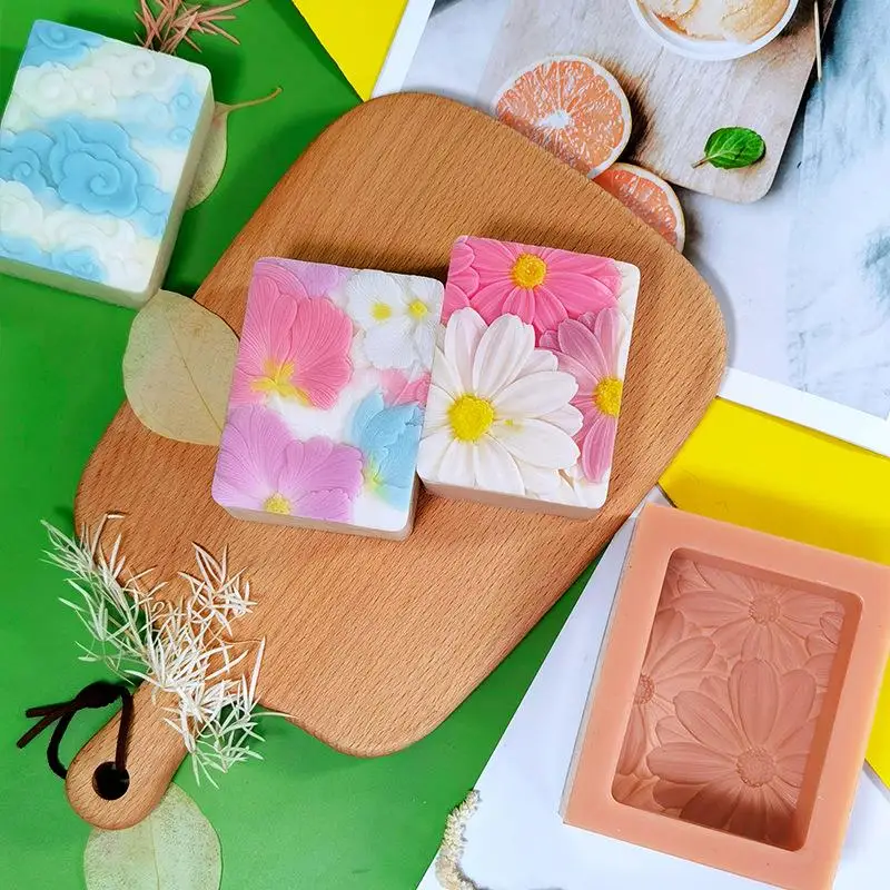 4 Styles Petal Handmade Soap Silicone Mold DIY Square Pattern Soap Aromatherapy Candle Mould
4 Styles Petal Handmade Soap Silicone Mold DIY Square Pattern Soap Aromatherapy Candle Mould