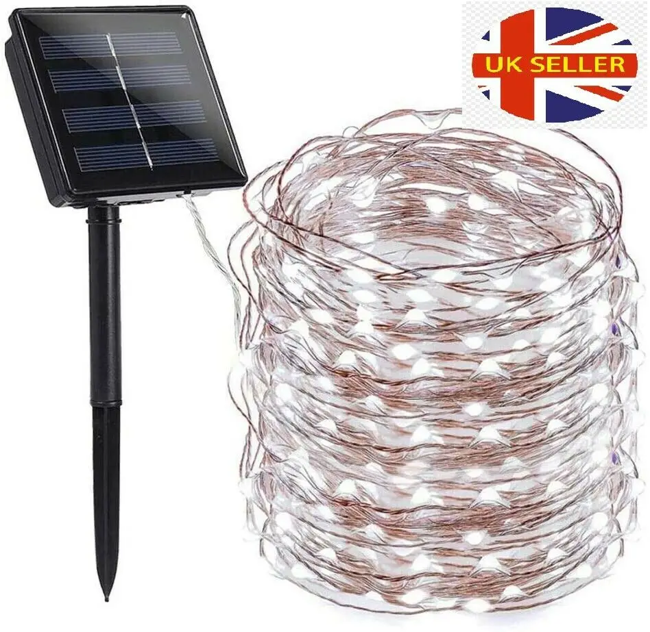 LED Solar String Lights Waterproof Copper Wire Fairy Christmas Garden Outdoor UK
LED Solar String Lights Waterproof Copper Wire Fairy Christmas Garden Outdoor UK
