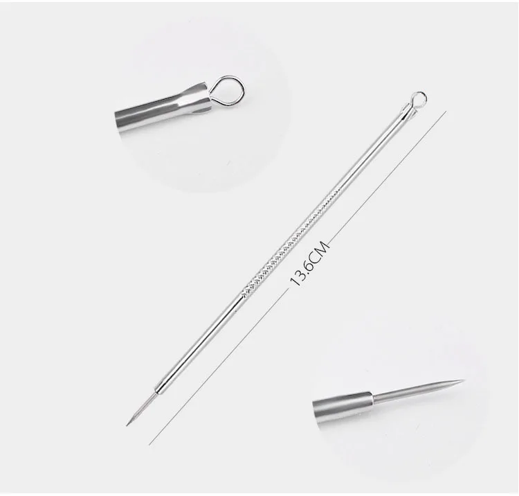 5pc Blackhead Whitehead Pimple Spot Comedone Acne Extractor Remover Popper Tool Kit
5pc Blackhead Whitehead Pimple Spot Comedone Acne Extractor Remover Popper Tool Kit