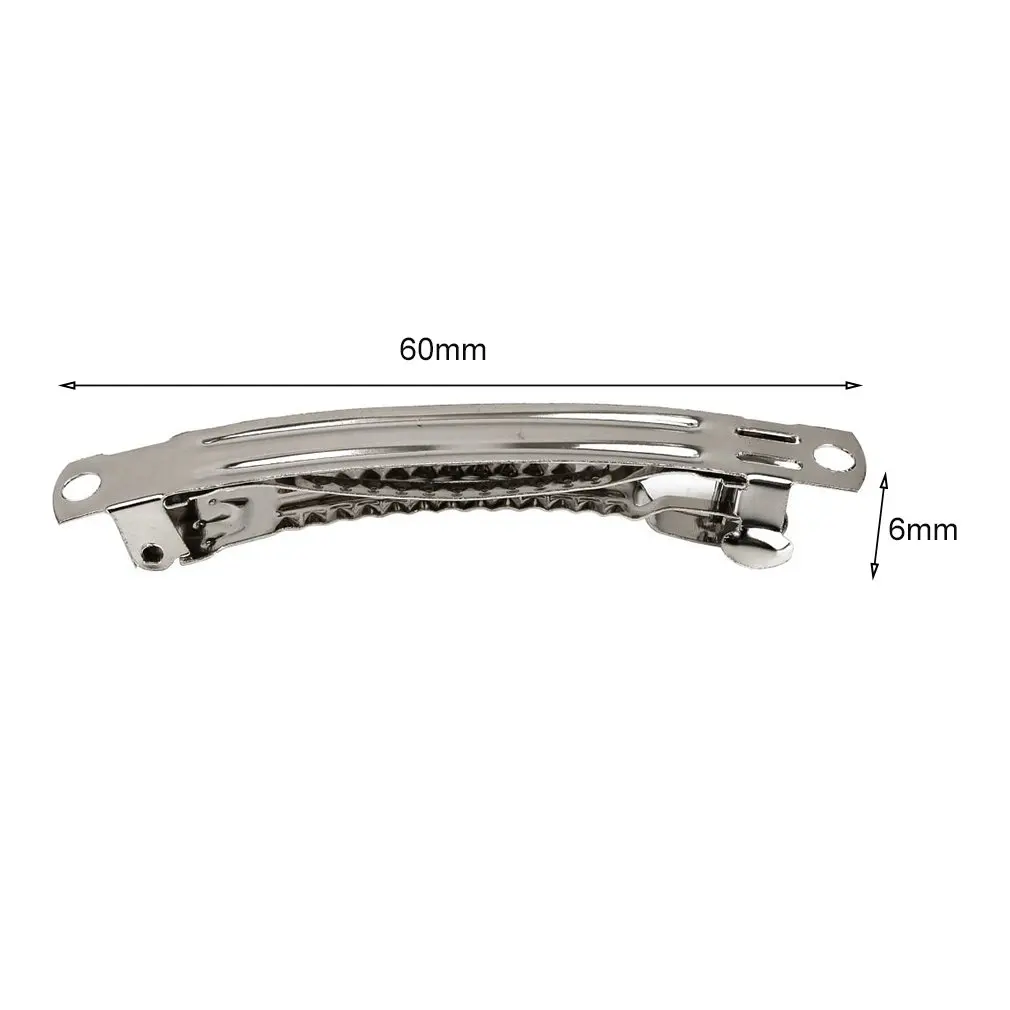 100pc 60mm Metal French Clips Barrettes Hair Bows Make Silver Hair Clip DIY Kids Girl Beauty French Barrettes Hairpins Fashion 
100pc 60mm Metal French Clips Barrettes Hair Bows Make Silver Hair Clip DIY Kids Girl Beauty French Barrettes Hairpins Fashion