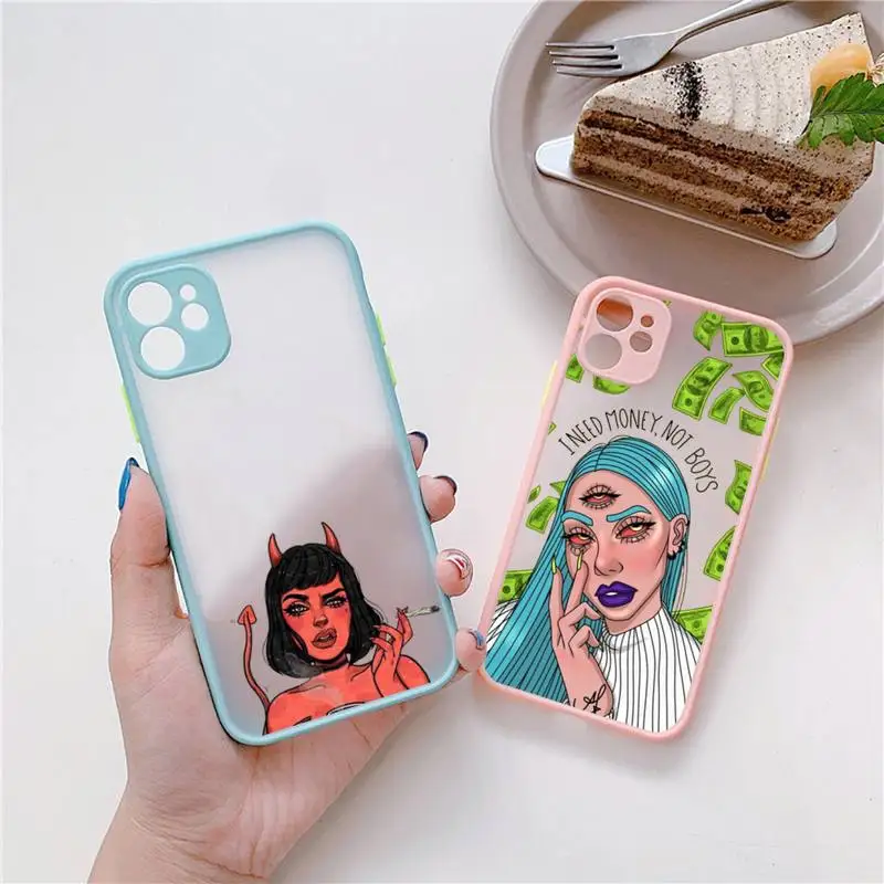 Sexy Devil Woman Phone Case Matte Bumper For iphone 13 12 mini 11 Pro Max X XS Max XR 7 8 Plus Capa
Sexy Devil Woman Phone Case Matte Bumper For iphone 13 12 mini 11 Pro Max X XS Max XR 7 8 Plus Capa