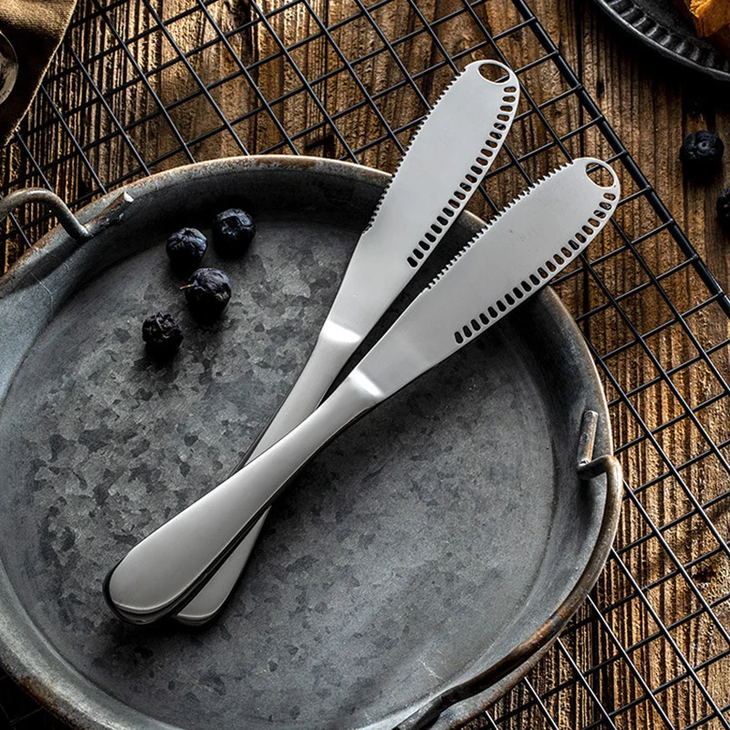 1Pcs Multifunction Stainless Steel Butter Knife Cream Knife Western Bread Lzr Knife Cream Cutter Utensils Cutlery Dessert Tool
1Pcs Multifunction Stainless Steel Butter Knife Cream Knife Western Bread Lzr Knife Cream Cutter Utensils Cutlery Dessert Tool