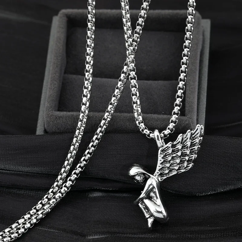 New Angel Wings Animal Women Men Long Necklaces Pendants Chain Punk HipHop for Boy Male Stainless Steel Jewelry Gift Wholesale
New Angel Wings Animal Women Men Long Necklaces Pendants Chain Punk HipHop for Boy Male Stainless Steel Jewelry Gift Wholesale